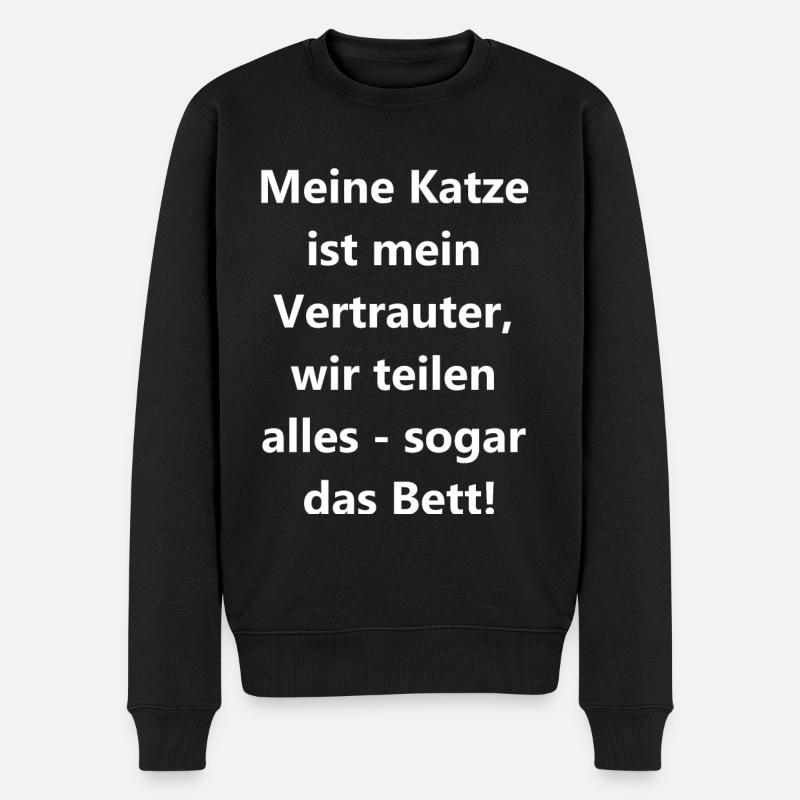 Cadeau Lit Chat - Pull Premium bio Homme - noir