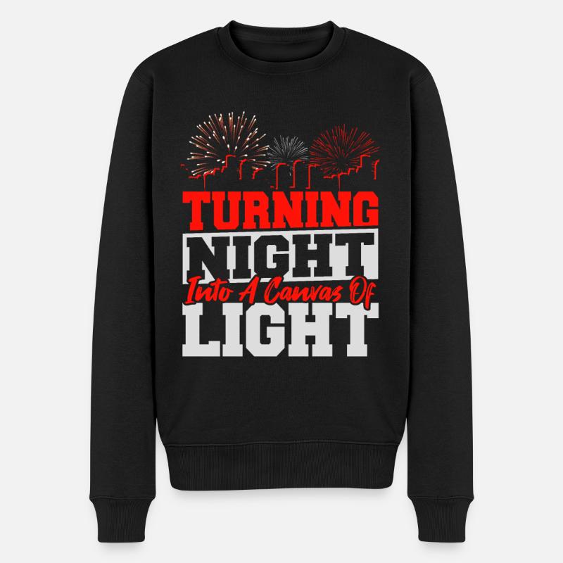 Pyrotechnician Firecracker Pyro Crew - Men's Premium Organic Jumper - black