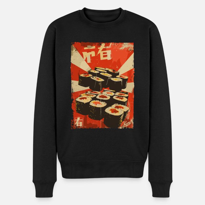 Propagande Sushi - Pull Premium bio Homme - noir