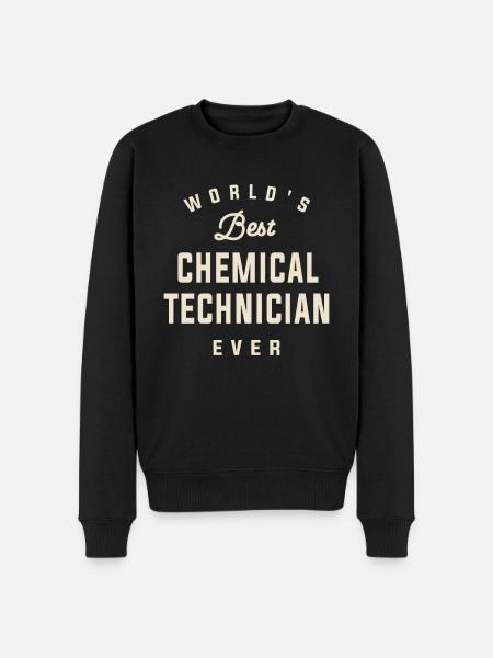Verdens bedste kemitekniker - Økologisk premium-sweatshirt til mænd - sort
