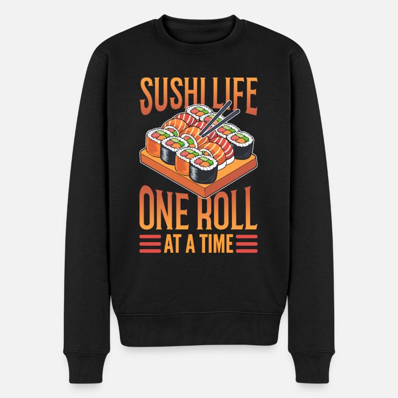 Sushi-Buffet für Erwachsene - Männer Premium Bio Pullover - Schwarz