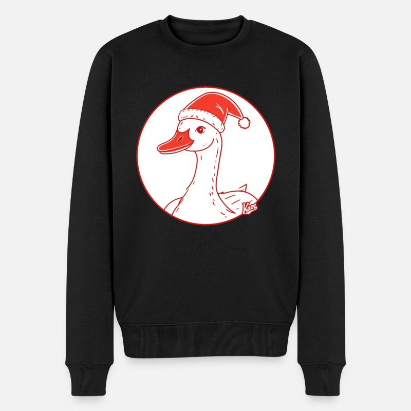 Un canard pour Noël - Pull Premium bio Homme - noir