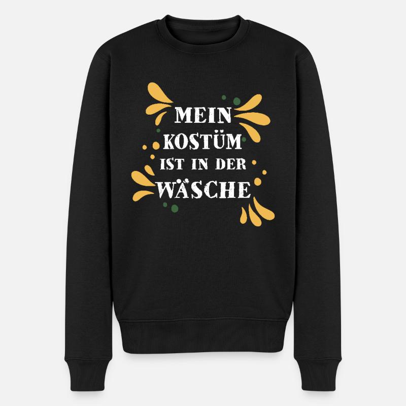 Fasching Kostüm Karneval - Männer Premium Bio Pullover - Schwarz