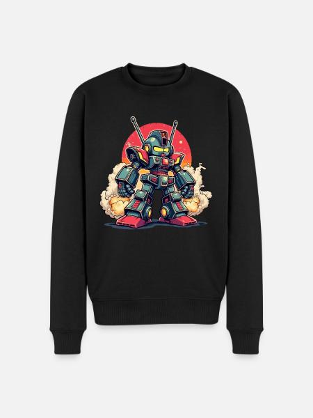 Robots, Digital Art - Men's Premium Organic Jumper - black