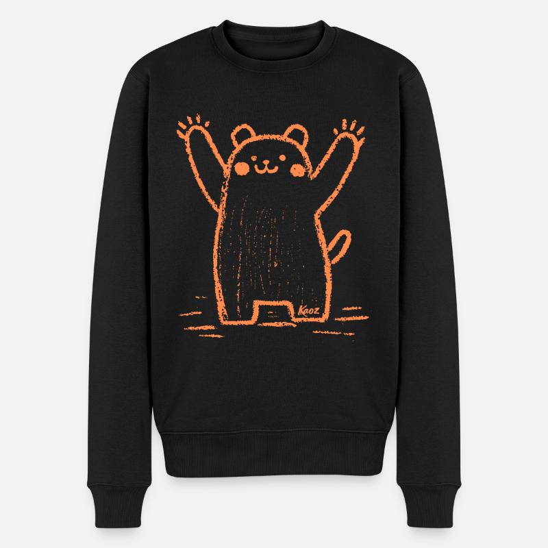 Ours heureux - Pull Premium bio Homme - noir