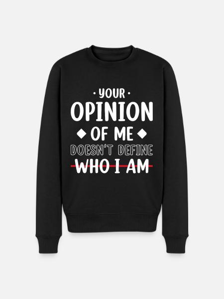 Motivational, Journal, Daily, Anniversary, - Männer Premium Bio Pullover - Schwarz