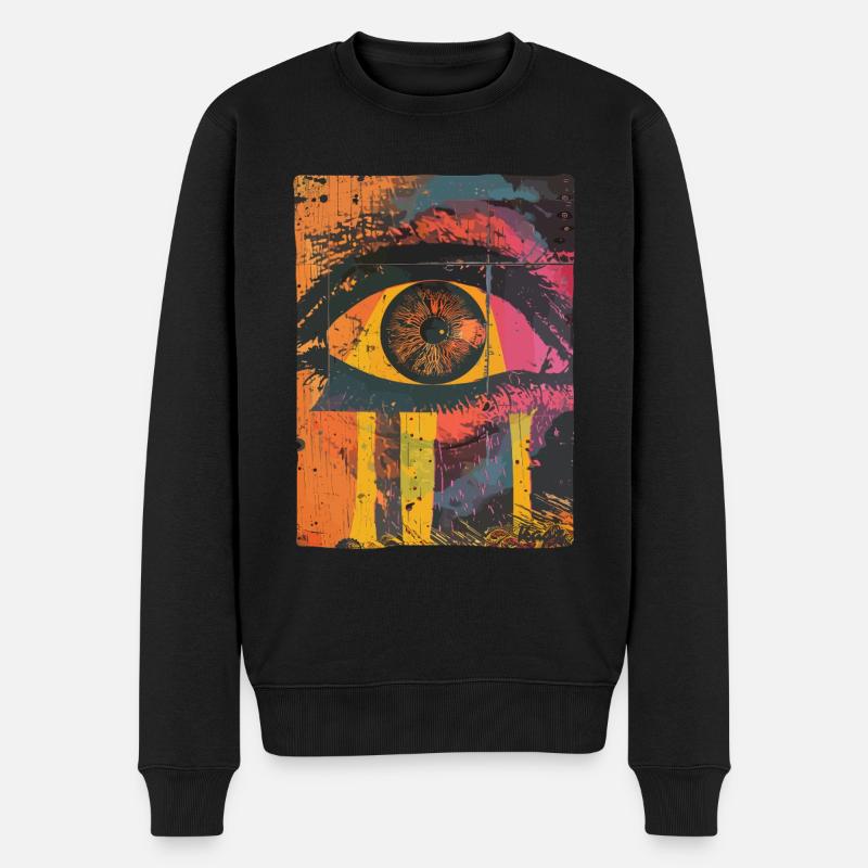 Pop Art Oeil Graffiti - Pull Premium bio Homme - noir