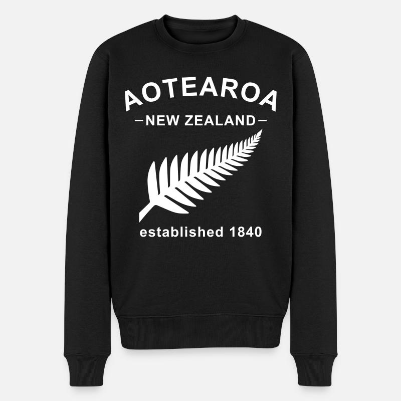 New Zealand Design 8 - Pull Premium bio Homme - noir