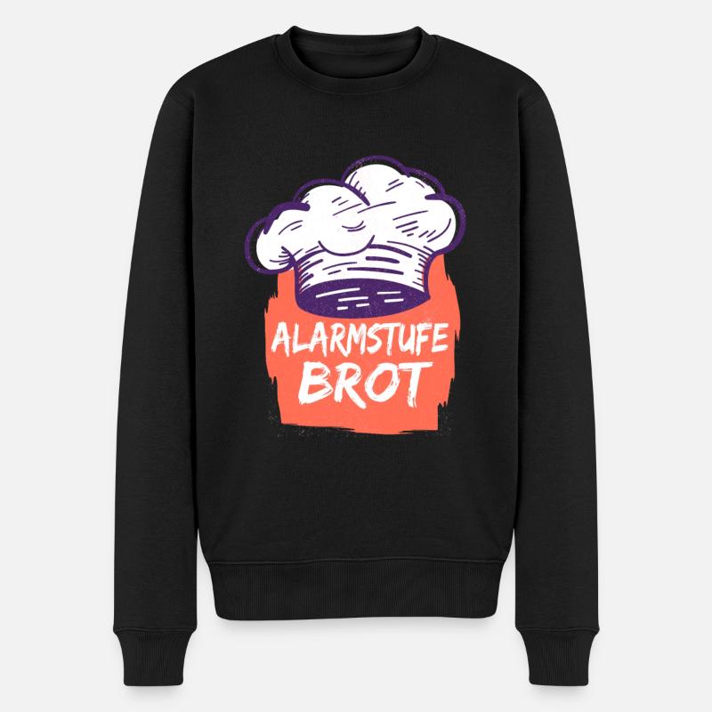 Baker Bakery Pastry Baking - Men's Premium Organic Jumper - black