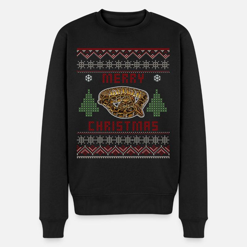 Noël Python birman - Pull Premium bio Homme - noir