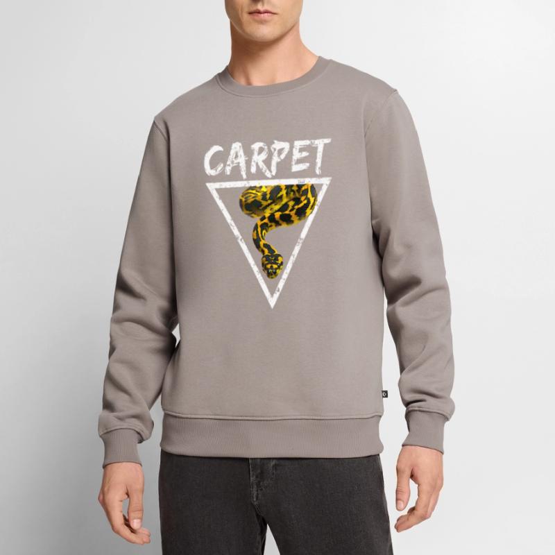 Carpet Python Geometric Snake Owner Men's Premium Organic Jumper