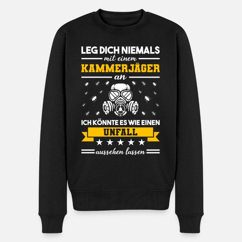 Kammerjäger Schädlingsbekämpfer - Männer Premium Bio Pullover - Schwarz