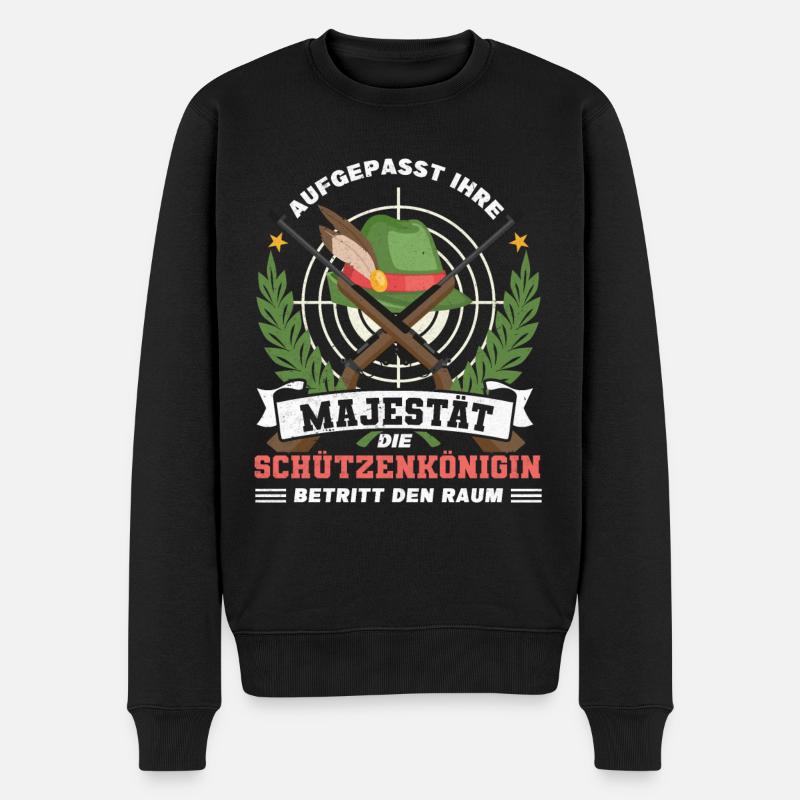 Schützenkönigin - Männer Premium Bio Pullover - Schwarz