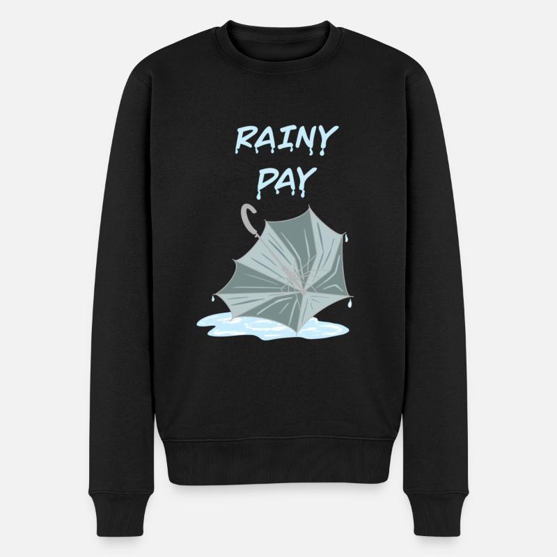 Jour de pluie - Pull Premium bio Homme - noir