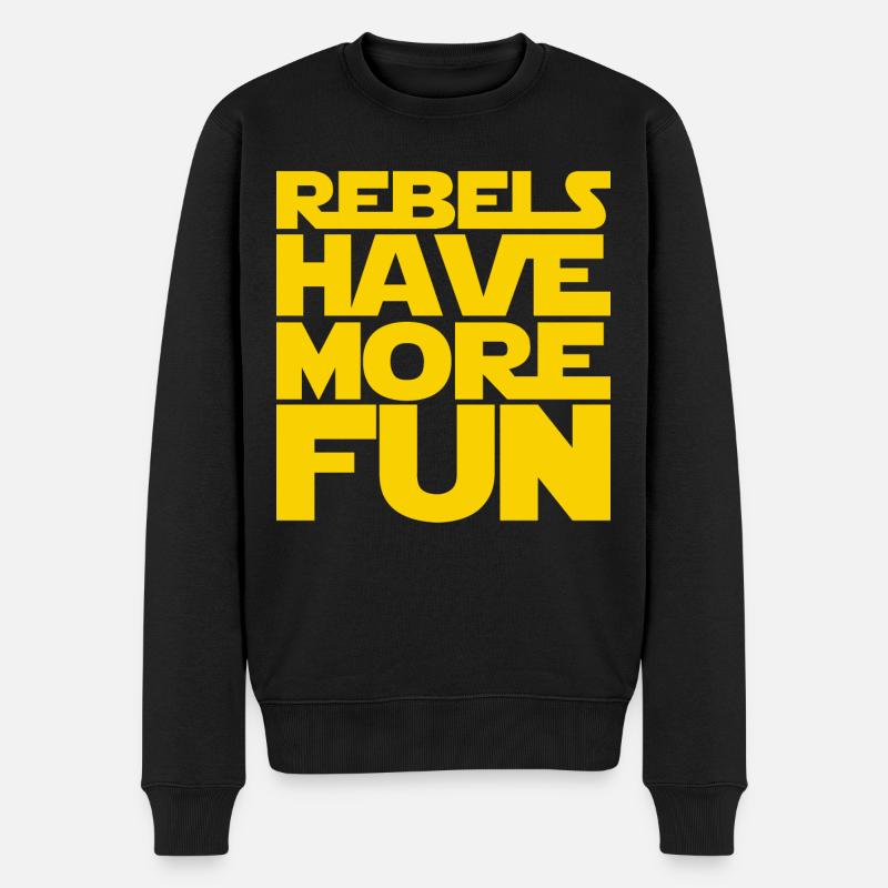 Les rebelles s’amusent plus - Pull Premium bio Homme - noir