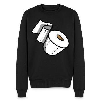 Papier toilette - Pull Premium bio Homme - noir - Devant - Nico (187cm)