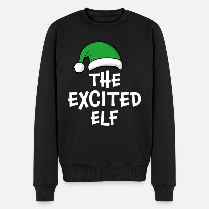 L’elfe excité - Pull Premium bio Homme - noir