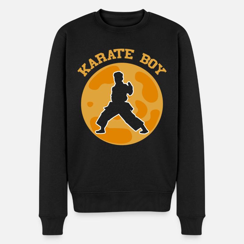 Karaté Garçon Karaté Enfant - Pull Premium bio Homme - noir