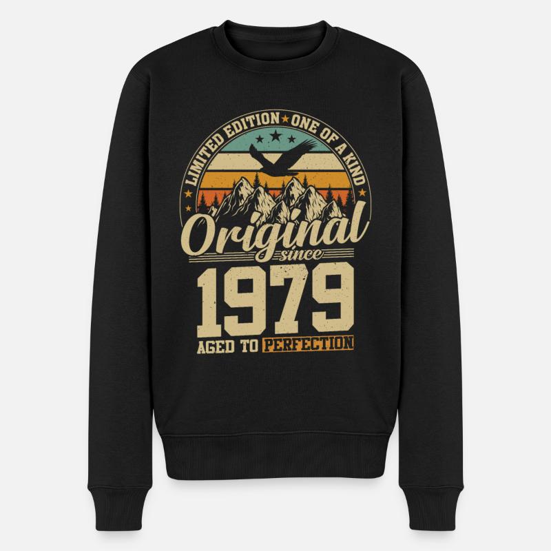 cadeau d'anniversaire 45 ans 1979 édition limitée - Pull Premium bio Homme - noir