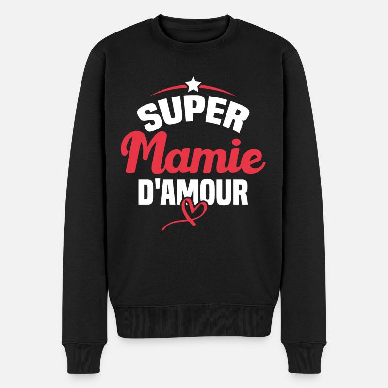 Super mamie d'amour - Pull Premium bio Homme - noir