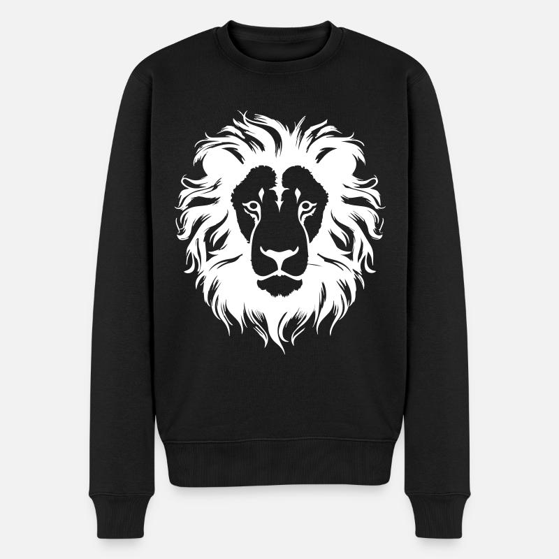 Lion - Pull Premium bio Homme - noir