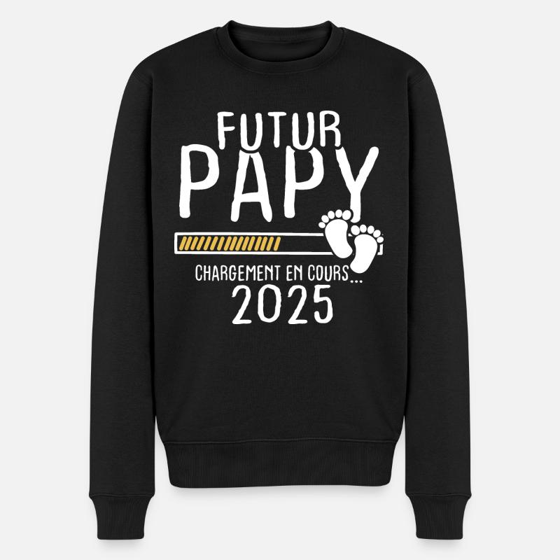 Futur Papy 2025 - Pull Premium bio Homme - noir