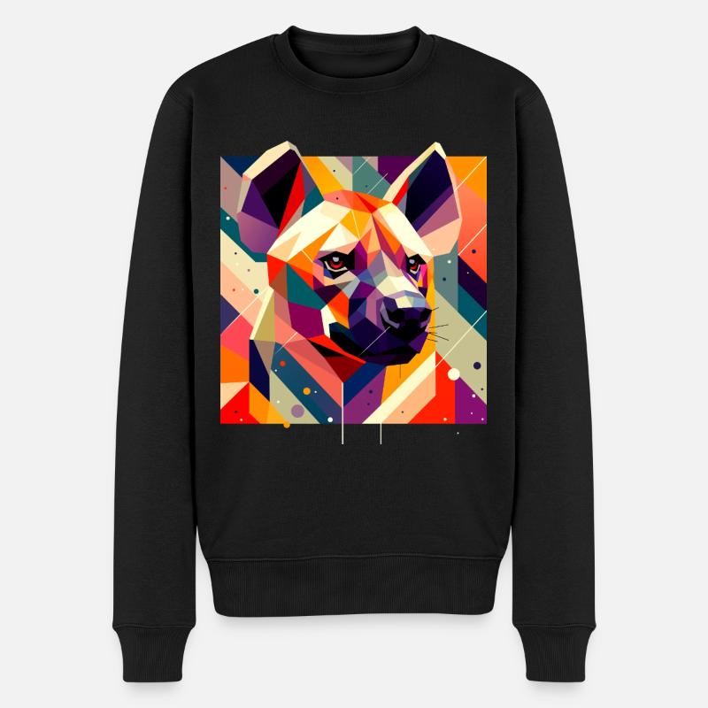 Hyène - Pull Premium bio Homme - noir