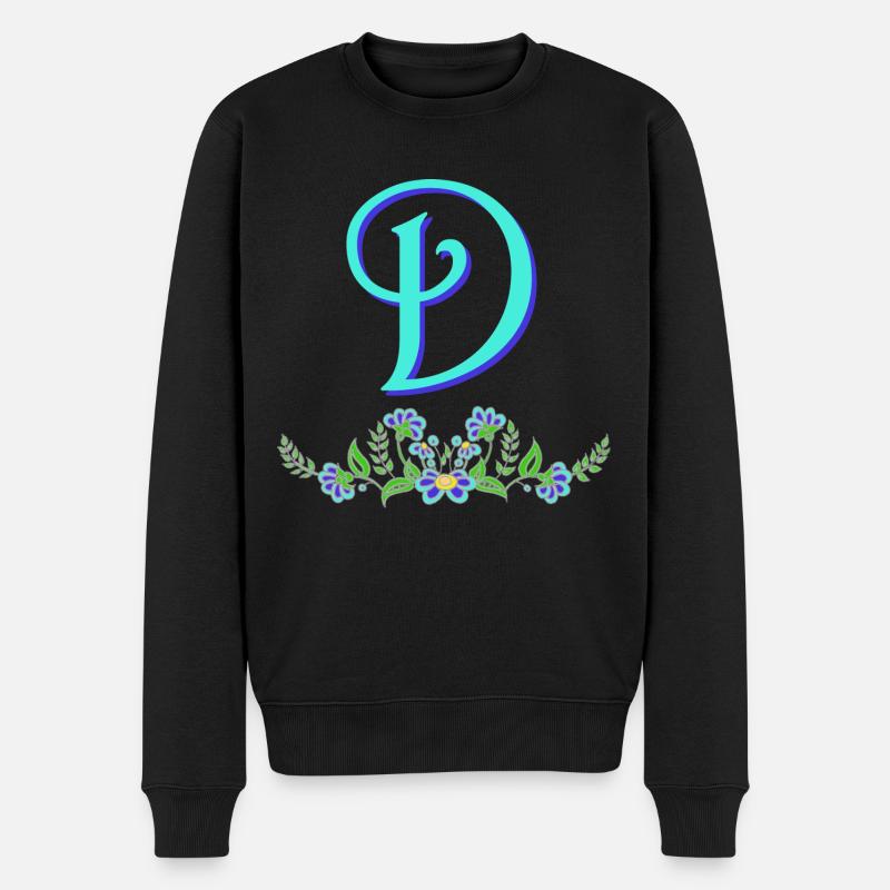 Fleur Bleu D - Pull Premium bio Homme - noir
