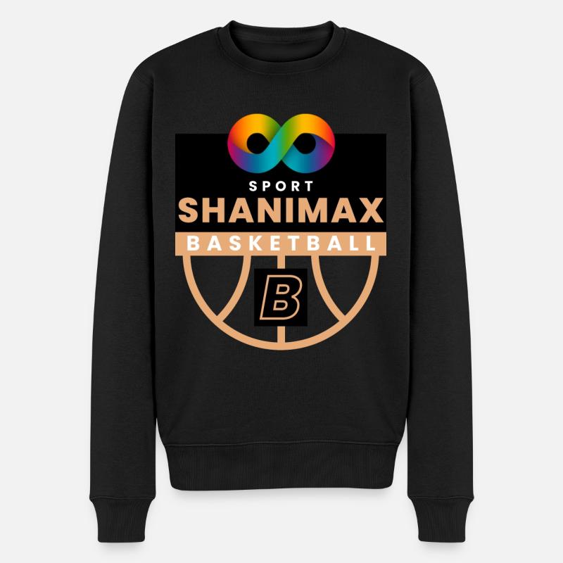 Black White Infinity - Männer Premium Bio Pullover - Schwarz