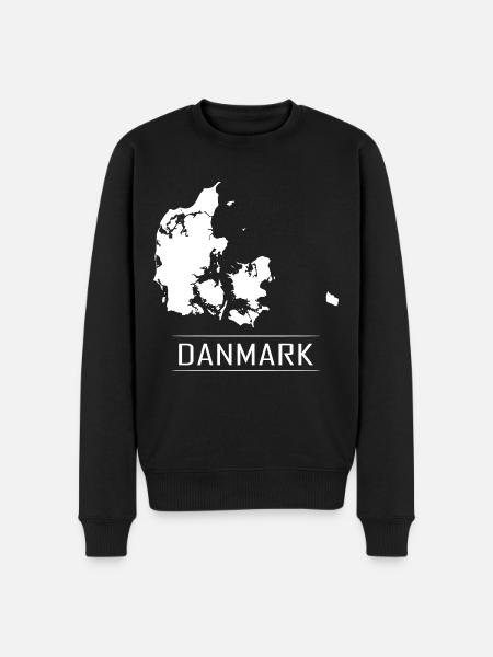 Danmark Map Holiday Country - Men's Premium Organic Jumper - black