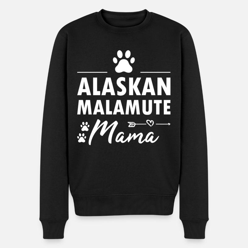 Maman Malamute d’Alaska - Pull Premium bio Homme - noir
