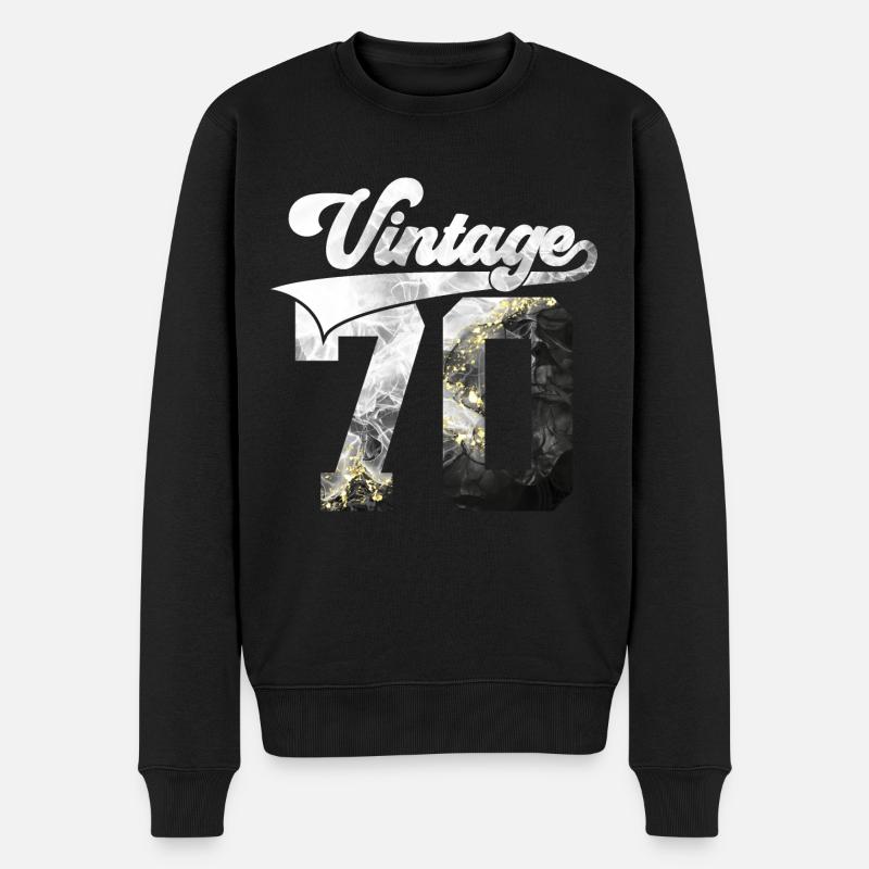 56E ANNIVERSAIRE MILLÉSIME 1970 - Pull Premium bio Homme - noir