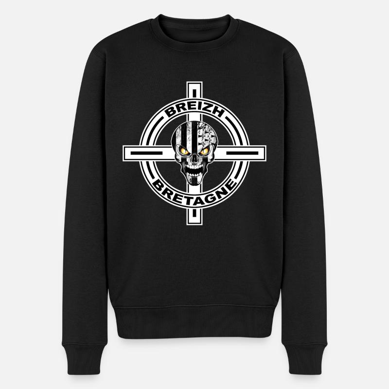 Breizh celtic cross - Pull Premium bio Homme - noir