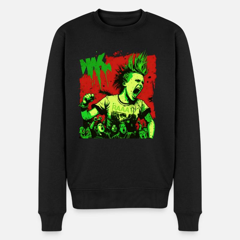 Punk forever punk rock - Pull Premium bio Homme - noir