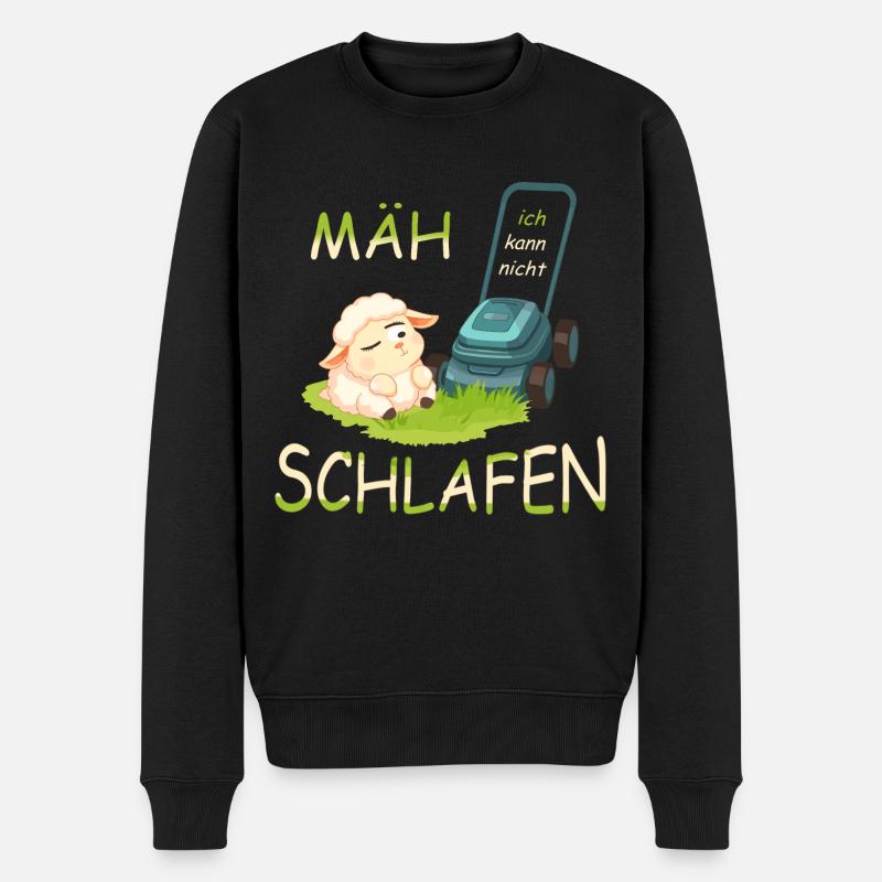 Süßes Schaf - Männer Premium Bio Pullover - Schwarz