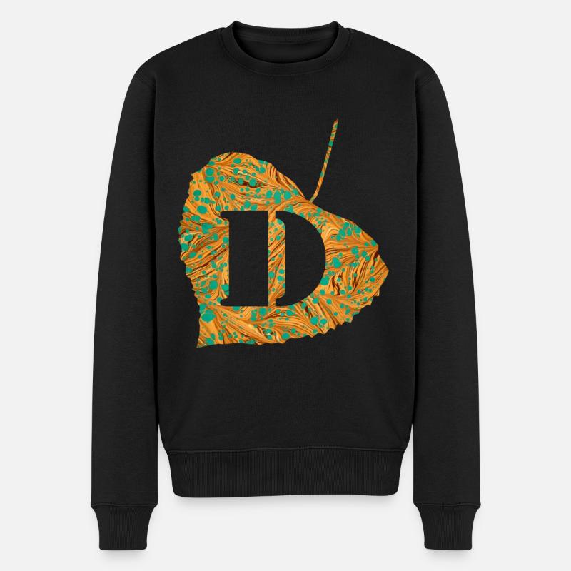 Feuille E 95 D - Pull Premium bio Homme - noir