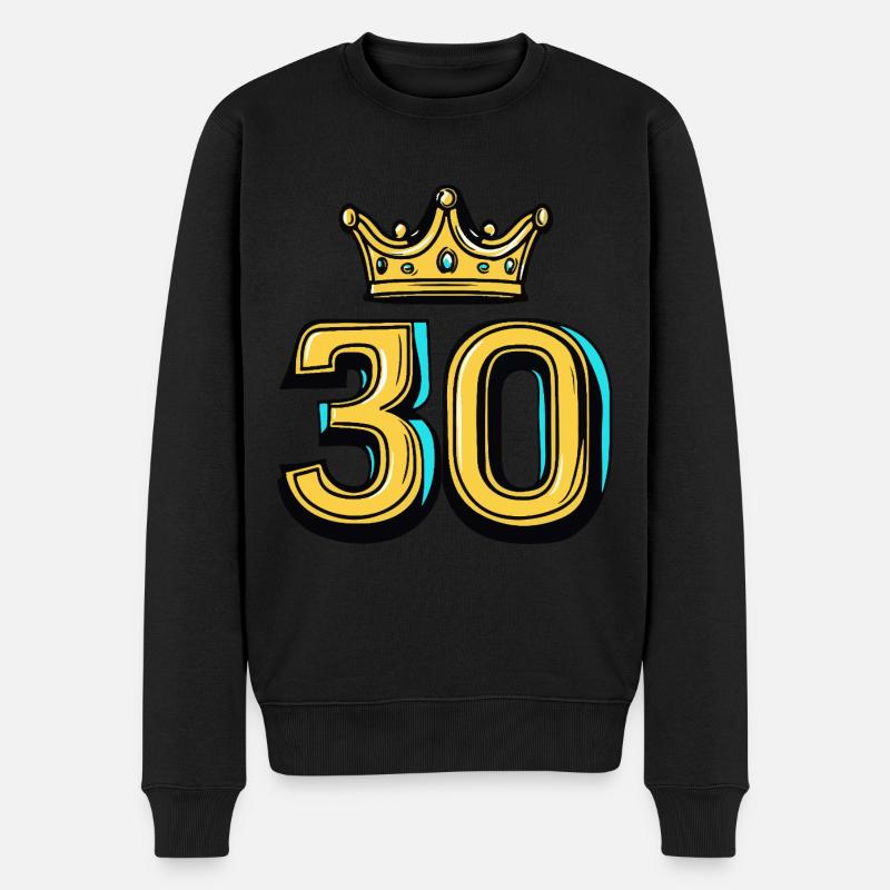 Couronne à 30 chiffres - Pull Premium bio Homme - noir