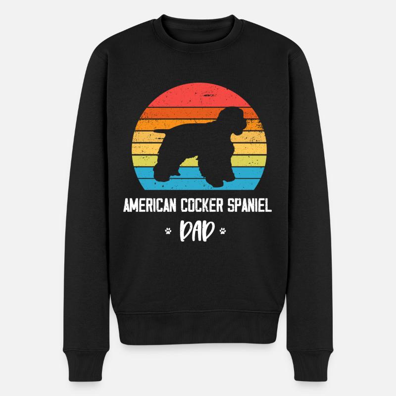 Cocker Spaniel américain - Pull Premium bio Homme - noir