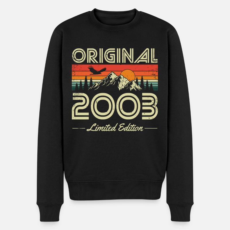 Original 2003 Vintage Vintage Retro Birthday - Pull Premium bio Homme - noir