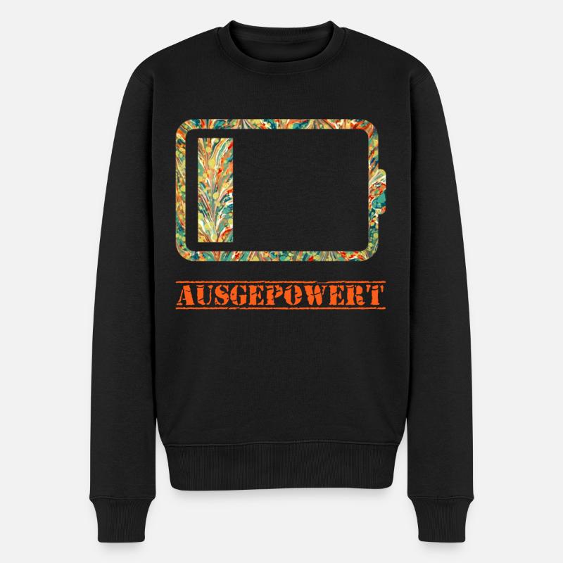 batterie e 20 - Männer Premium Bio Pullover - Schwarz