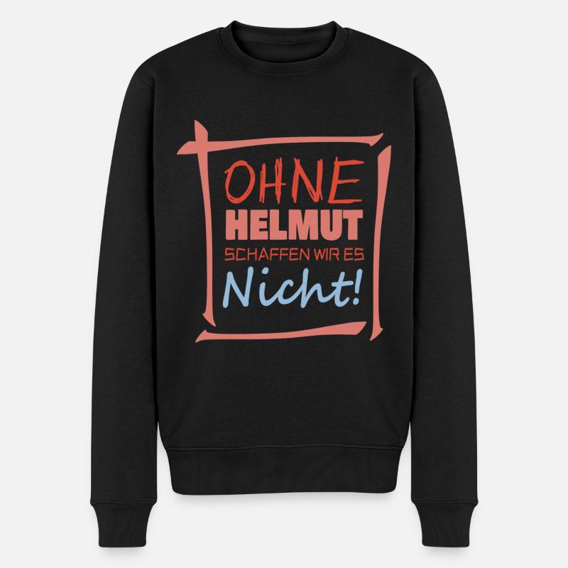 helmut - Männer Premium Bio Pullover - Schwarz