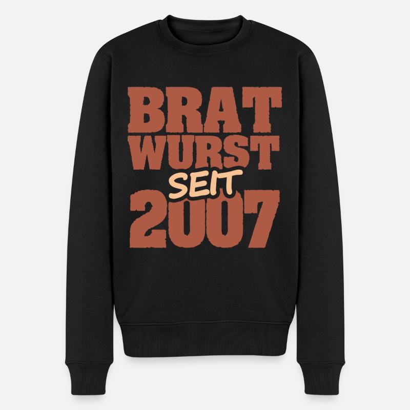 Grillen 2007 - Männer Premium Bio Pullover - Schwarz