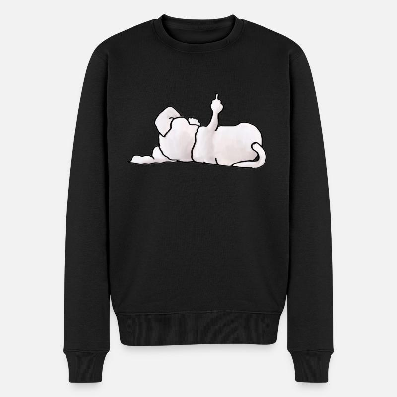Schnauzer doigts puants - Pull Premium bio Homme - noir