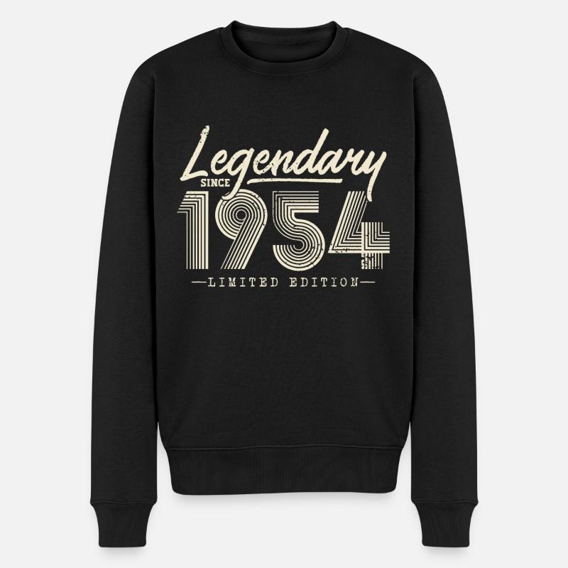 Legendär seit 1954 - Männer Premium Bio Pullover - Schwarz