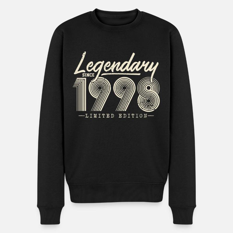 Legendär seit 1998 - Männer Premium Bio Pullover - Schwarz