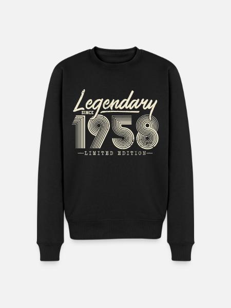 Legendary since 1958 - Men's Premium Organic Jumper - black