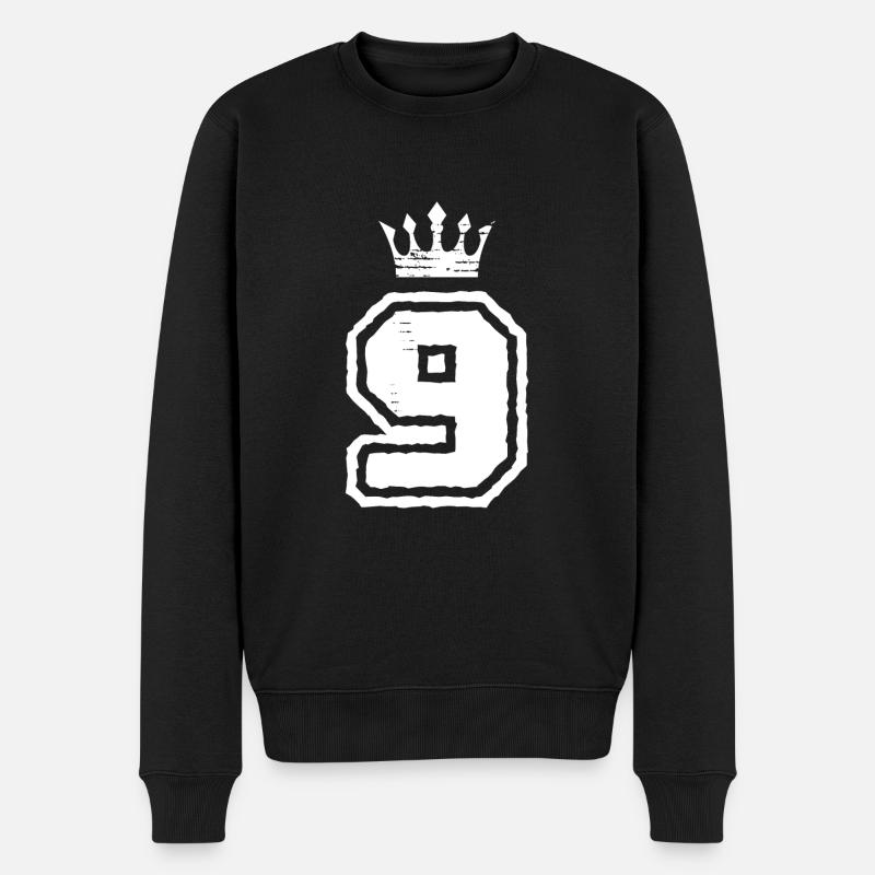 9 krone nummer - Männer Premium Bio Pullover - Schwarz