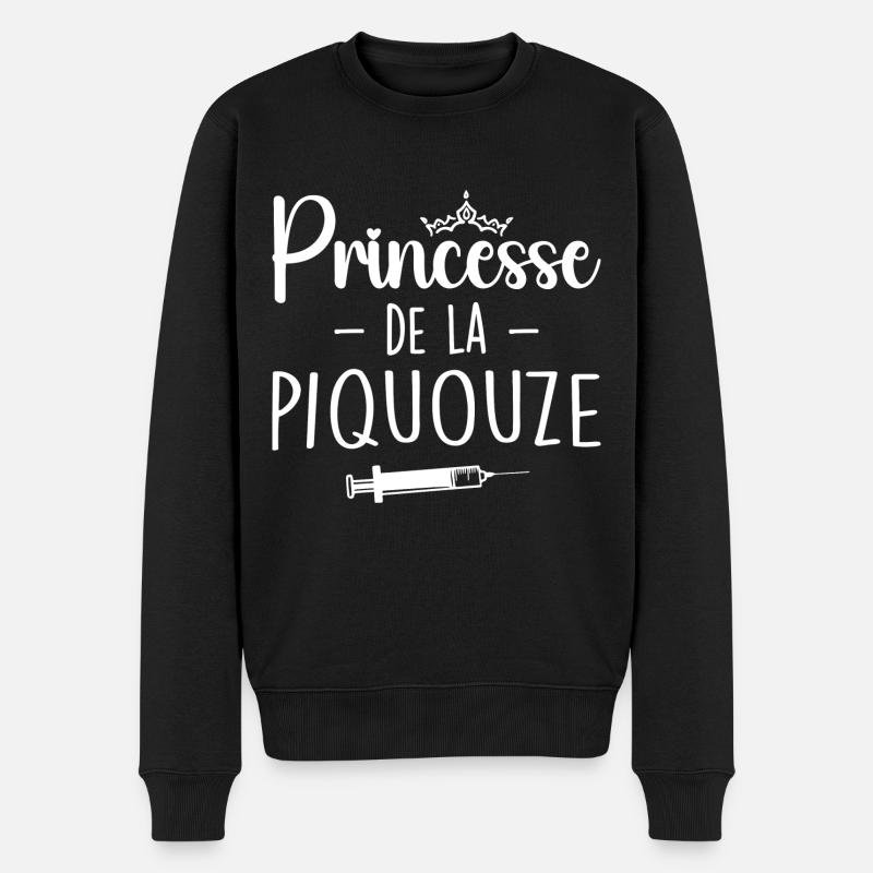 Princesse De La Piquouze - Pull Premium bio Homme - noir