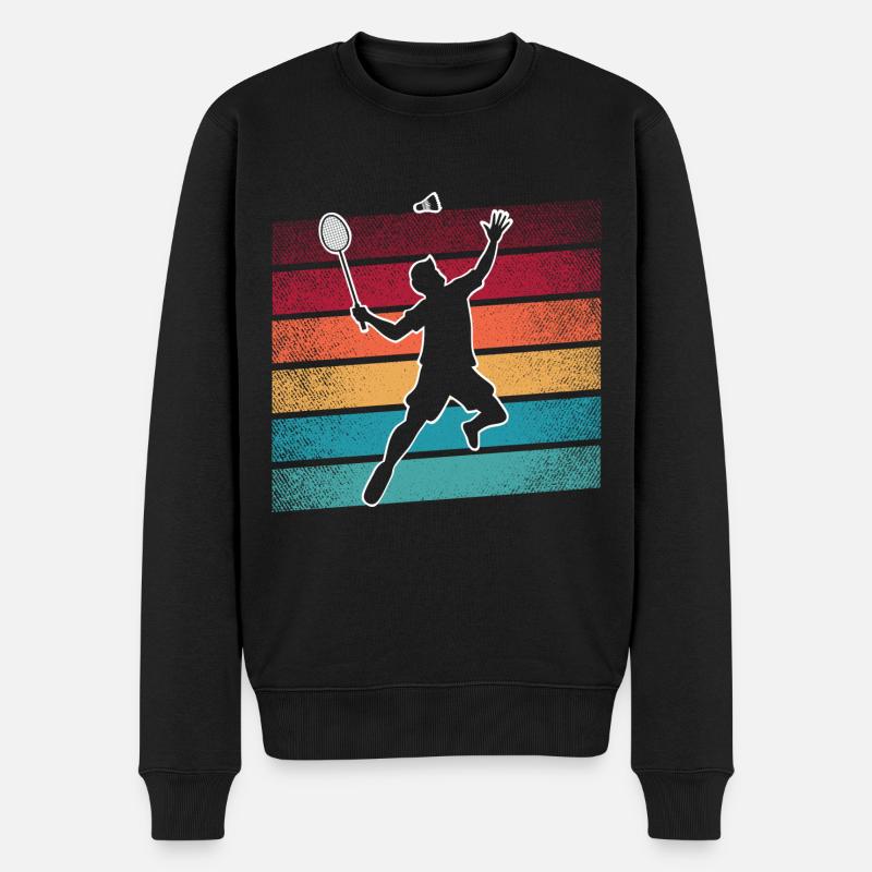 Badminton - Pull Premium bio Homme - noir