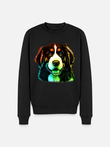 Bernadin Dog - Men's Premium Organic Jumper - black